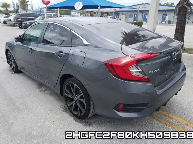 2HGFC2F80KH509838 фото 4