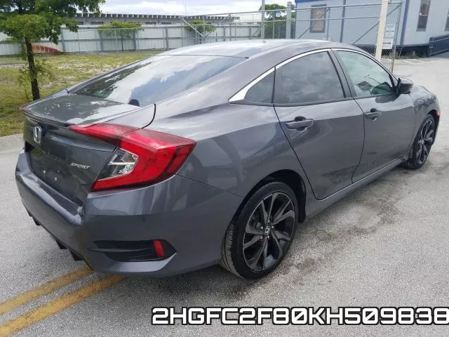 2HGFC2F80KH509838 фото 5