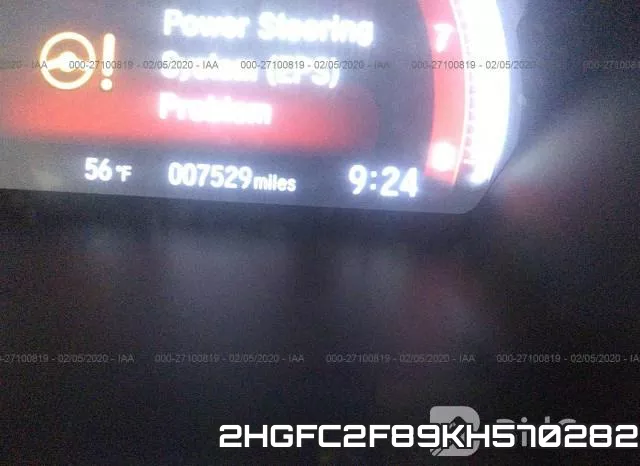 2HGFC2F89KH570282 фото 8