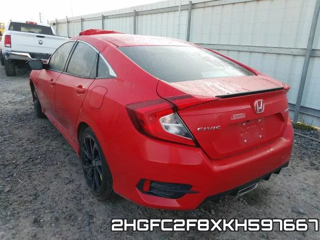 2HGFC2F8XKH597667 фото 4