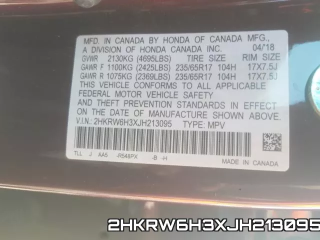 2HKRW6H3XJH213095 фото 2
