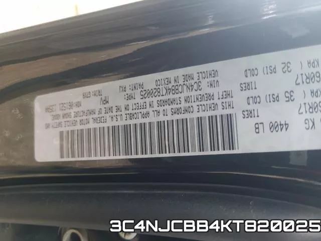 3C4NJCBB4KT820025 фото 2
