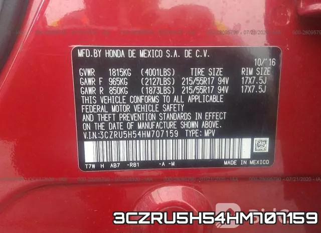 3CZRU5H54HM707159 фото 10