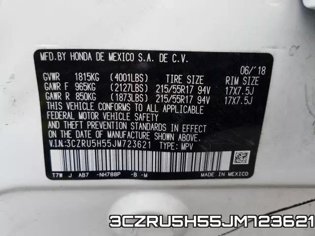 3CZRU5H55JM723621 фото 2