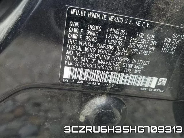 3CZRU6H35HG709313 фото 2