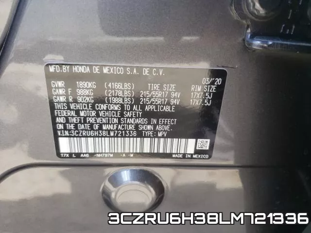 3CZRU6H38LM721336 фото 2