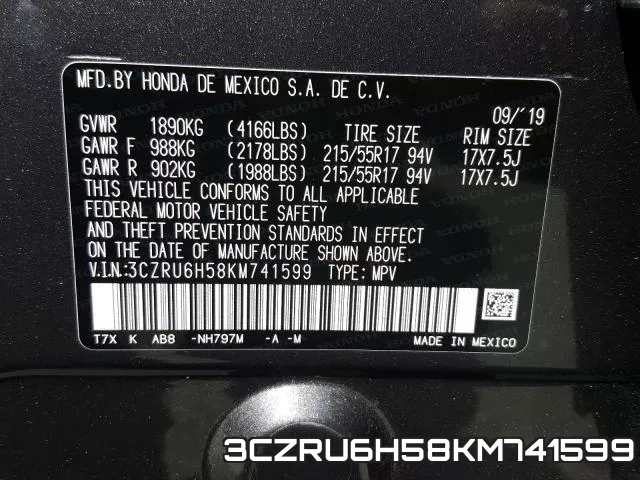 3CZRU6H58KM741599 фото 2