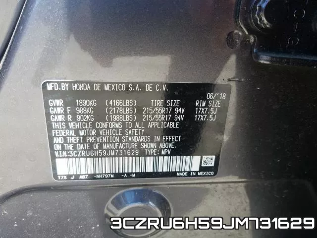 3CZRU6H59JM731629 фото 2