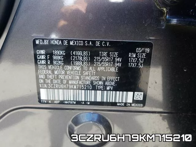 3CZRU6H79KM715210 фото 2