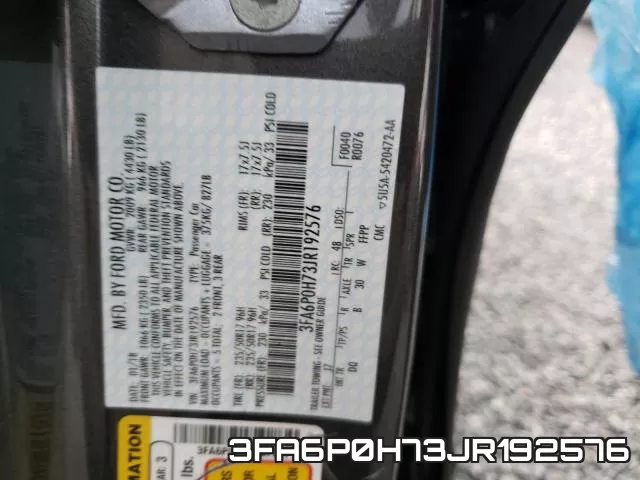 3FA6P0H73JR192576 фото 2