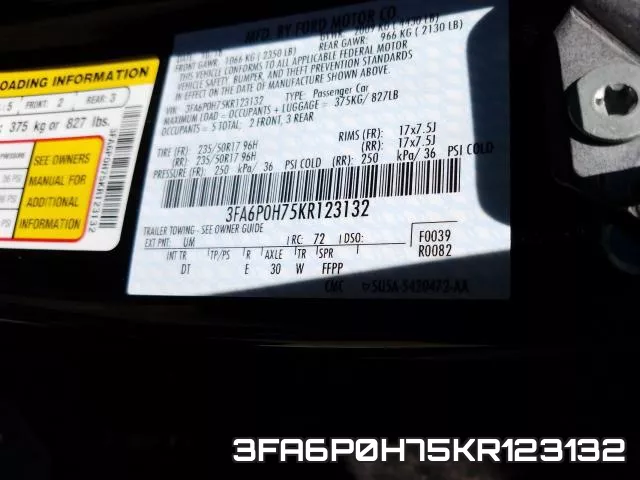 3FA6P0H75KR123132 фото 2
