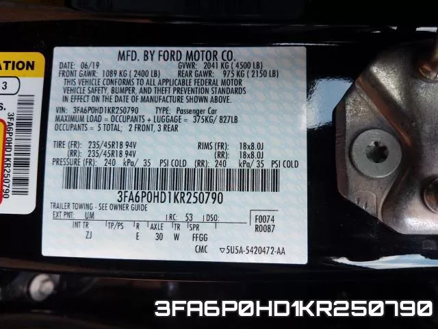 3FA6P0HD1KR250790 фото 2
