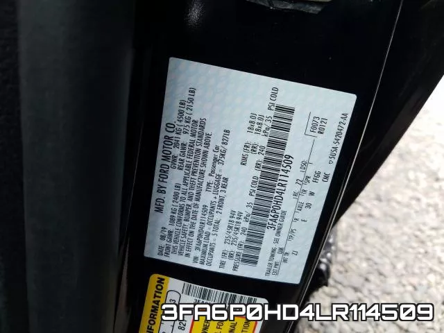 3FA6P0HD4LR114509 фото 2