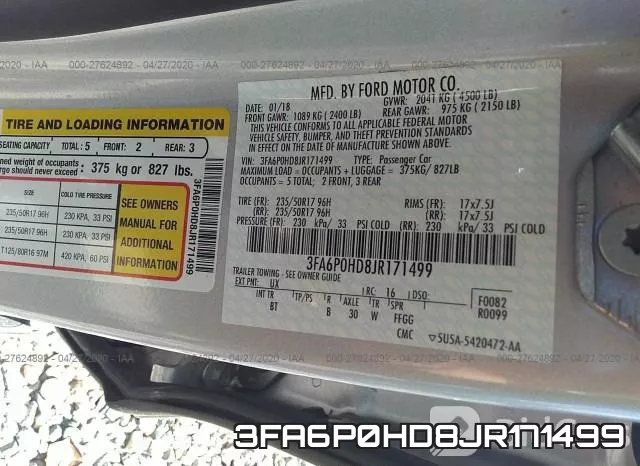 3FA6P0HD8JR171499 фото 10