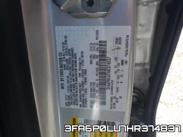 3FA6P0LU7HR374837 фото 2