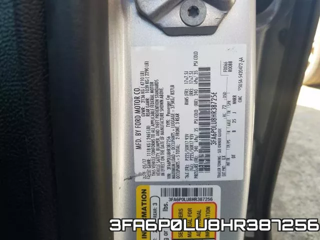 3FA6P0LU8HR387256 фото 2