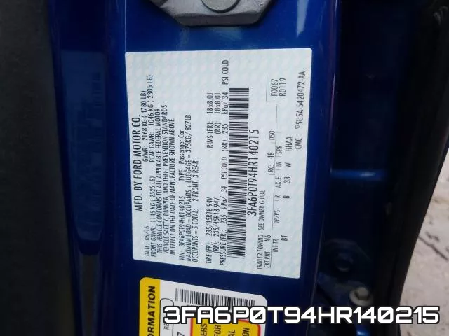3FA6P0T94HR140215 фото 2