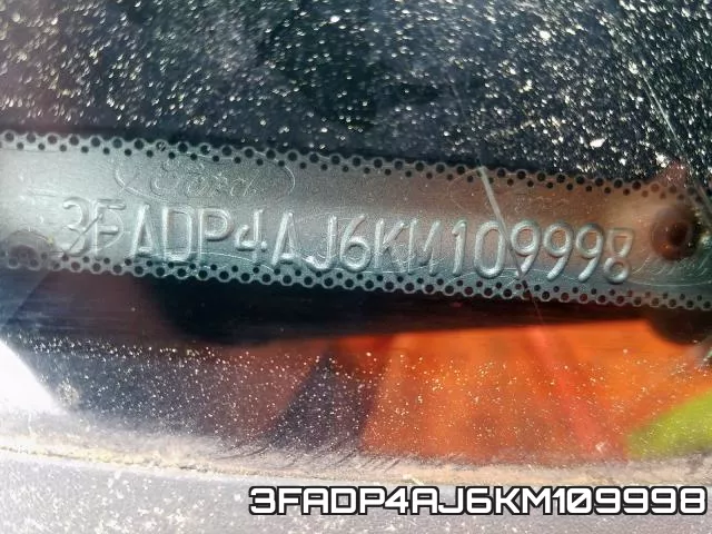 3FADP4AJ6KM109998 фото 2