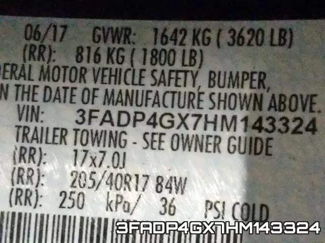 3FADP4GX7HM143324 фото 2
