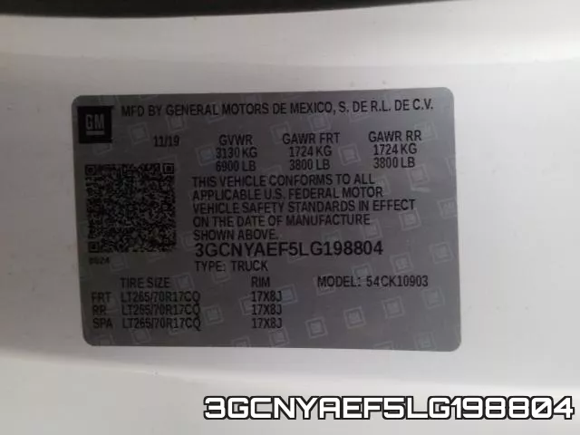 3GCNYAEF5LG198804 фото 2