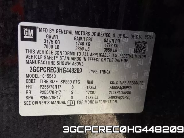 3GCPCREC0HG448209 фото 2