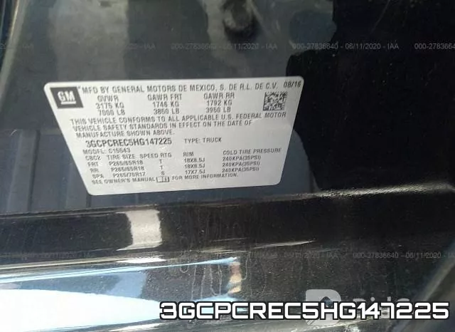 3GCPCREC5HG147225 фото 10
