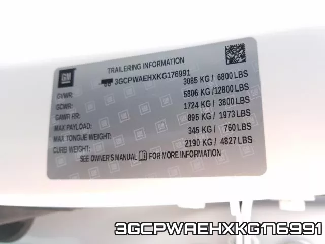 3GCPWAEHXKG176991 фото 2