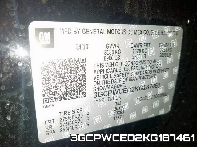 3GCPWCED2KG187461 фото 2