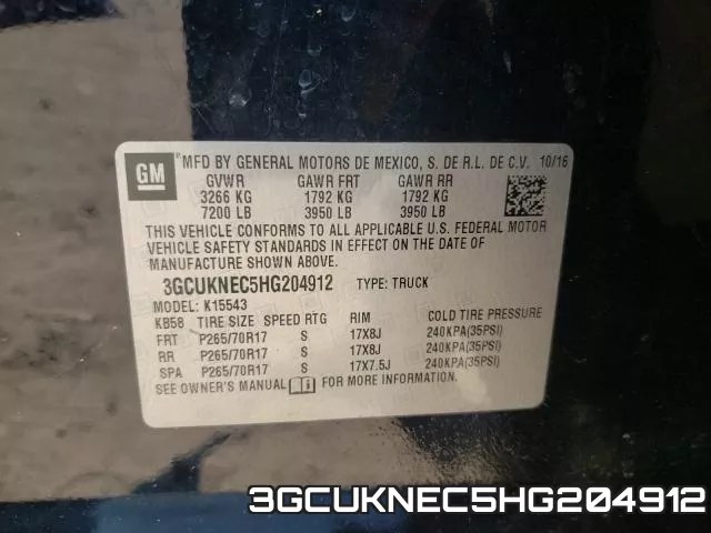 3GCUKNEC5HG204912 фото 2