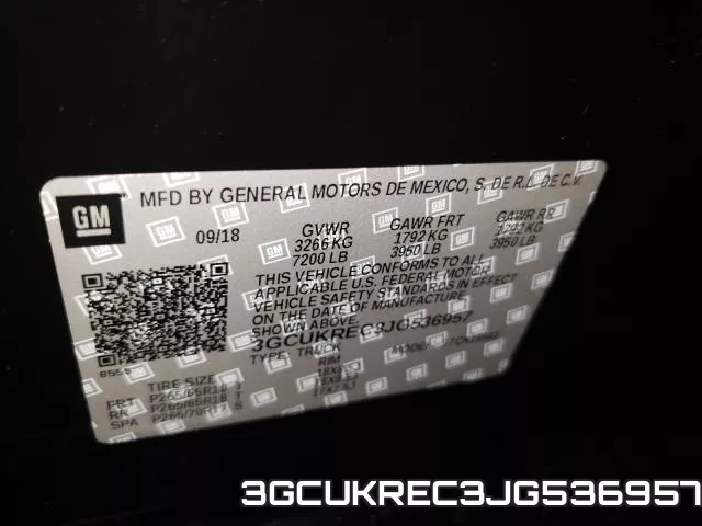 3GCUKREC3JG536957 фото 2