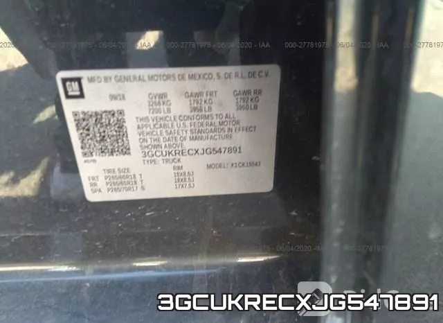 3GCUKRECXJG547891 фото 10