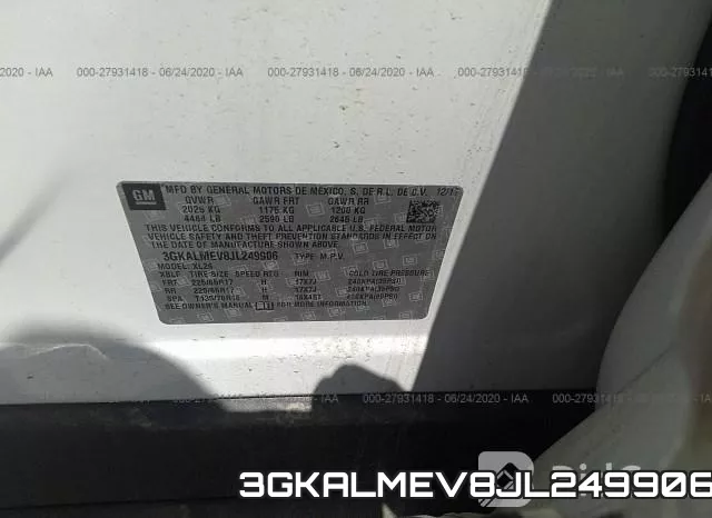 3GKALMEV8JL249906 фото 10