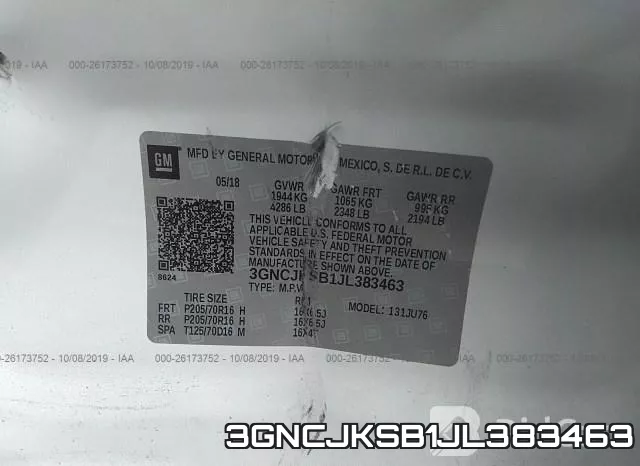 3GNCJKSB1JL383463 фото 10
