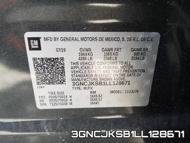 3GNCJKSB1LL128671 фото 2