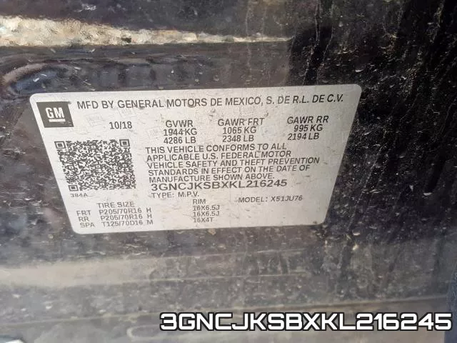 3GNCJKSBXKL216245 фото 2