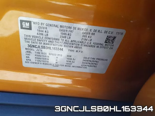 3GNCJLSB0HL163344 фото 2