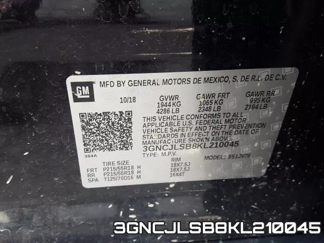 3GNCJLSB8KL210045 фото 2