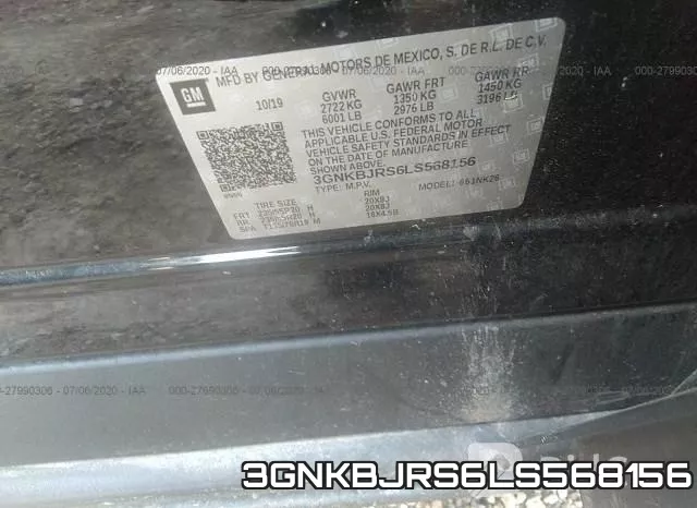 3GNKBJRS6LS568156 фото 10