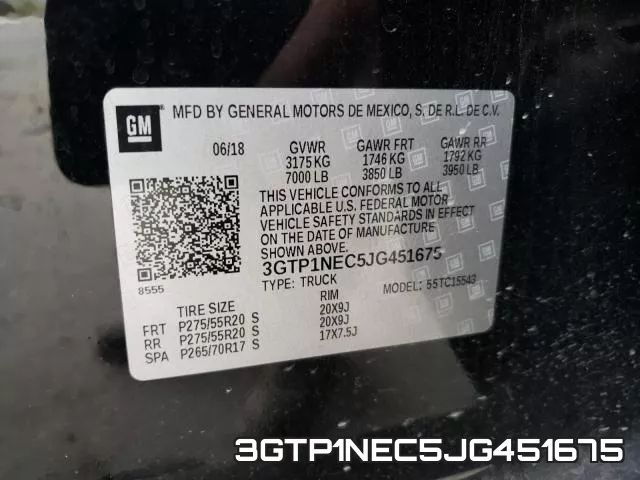 3GTP1NEC5JG451675 фото 2