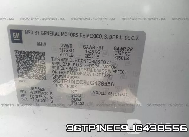 3GTP1NEC9JG438556 фото 10