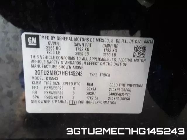3GTU2MEC7HG145243 фото 2