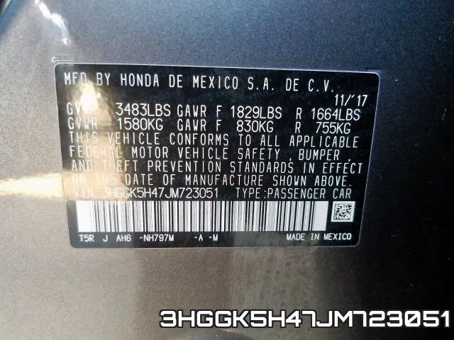 3HGGK5H47JM723051 фото 2