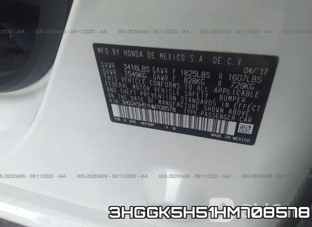 3HGGK5H51HM708578 фото 10