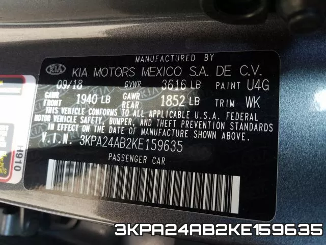 3KPA24AB2KE159635 фото 2