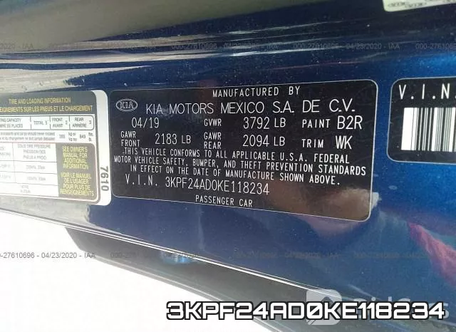 3KPF24AD0KE118234 фото 10