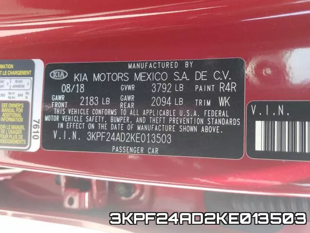 3KPF24AD2KE013503 фото 2
