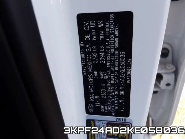 3KPF24AD2KE058036 фото 2