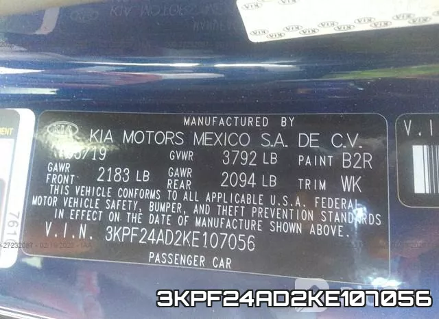 3KPF24AD2KE107056 фото 10
