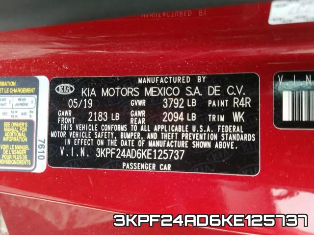 3KPF24AD6KE125737 фото 2