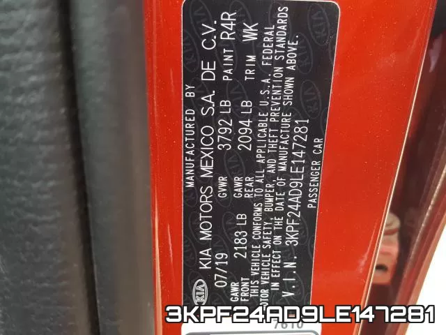 3KPF24AD9LE147281 фото 2